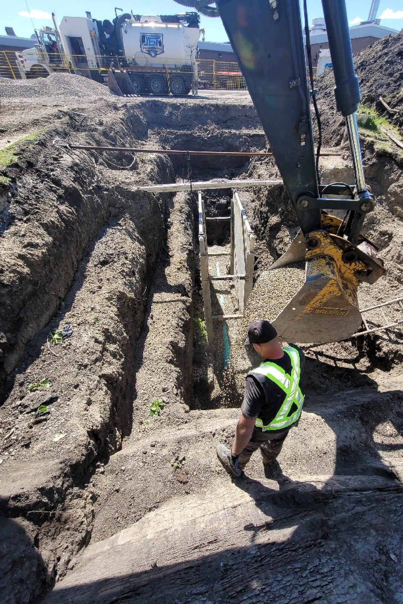 A&B Plumbing & Heating Excavation jobsite